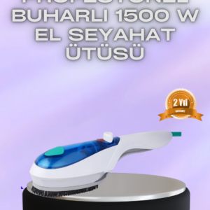 Kompakt Seyahat Tipi Buharlı Ütü Pratik Kırışıklık Açıcı