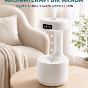 Yağmur Damlası Hava Nemlendirici Ultrasonik Buhar Makinesi 800 ml Aroma Difüzör