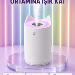 Oda Nemlendirici LED Işıklı Ultrasonik Buhar Makinesi Aroma Difüzör