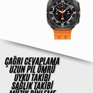 Yeni Nesil Çağrı Cevaplayabilen 47 MM Titreşimli Çok Fonksiyonlu Akıllı Saat
