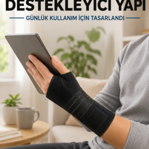 Avuç İçi Metal Destekli El Bilekliği Ayarlanabilir Cırtlı Bilek Desteği