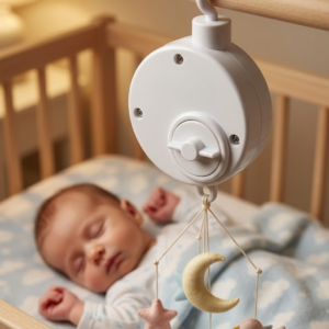 Pratik Bebek Uyutucu Müzikli Mekanik Müzik Kutusu Asılabilir Bebek Aksesuarı