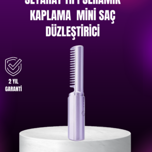 Kablosuz USB Şarjlı Saç Düzleştirici Tarak – Seyahat Boy