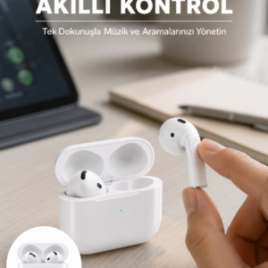 Kaliteli Ucuz İOS ve Android Uyumlu TWS Bluetooth Kulaklık ANC Özelliği Yeni Nesil