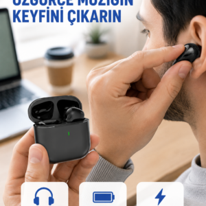 TWS Pro 5 Bluetooth Kulaklık – Kablosuz ve Şarj Kutulu Tasarım Yeni Nesil