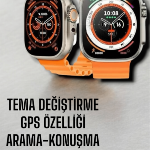 Suya ve Toza Dayanıklı 45 MM Akıllı Saat Bildirim ve Cevapsız Çağrı Görüntüleme