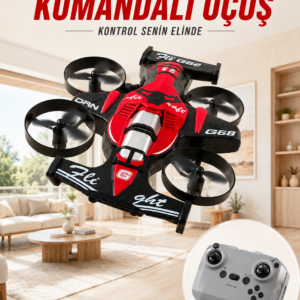 4 Pervaneli RC Drone Uzaktan Kumandalı 360 Derece Dönüşlü Akrobatik Uçan Oyuncak