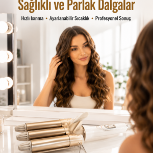 Bukle Saç Maşası – Kolay Kullanım, Sağlıklı Bukleler yüksek ısılı