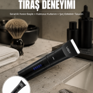 Suya Dayanıklı Tıraş Makinesi – Hassas Paslanmaz Çelik ve Titanyum Bıçak Yeni Nesil