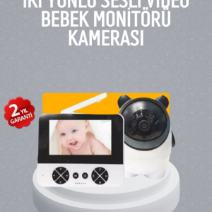 Görüntülü Bebek Monitörü 4.3 İnç Ekran ve Sesli İletişim