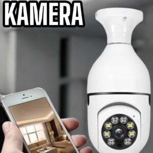 Ampul Görünümlü Güvenlik Kamerası Duylu Wifi Kamerası Dönebilen