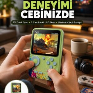 G5 Game Box Retro Mini Oyun Konsolu – 500 Dahili Oyun Yeni Nesil