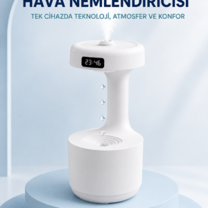 Anti Yerçekimi Su Damlası Hava Nemlendirici 800 ml Ultrasonik Aroma Difüzör