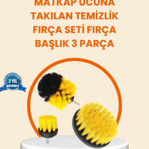 Matkap Ucu Fırça Seti Halı Fayans Zemin Temizliği