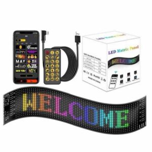 Led Ekran Matrix Panel Dijital Araba Yazısı RGB
