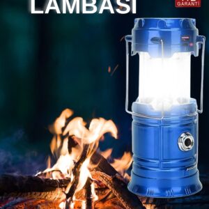 Kamp Lambası El Feneri Askılı Büyük Boy USB Şarjlı Işıldak