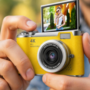 Yüksek Çözünürlüklü 48 MP Kamera 4K Video Çekim Selfie Vlog Fotoğraf Makinesi