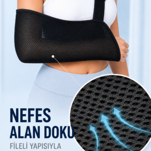 Pratik Kol Askısı Nefes Alabilen Fileli Kumaş Ayarlanabilir Omuz Destekli