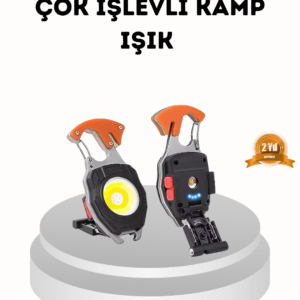 Şarj Edilebilir Çok Amaçlı Mini Fener – Güvenlik Düdüklü, Kompakt ve Hafif Tasarım