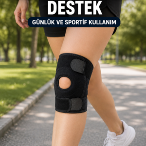 Ayarlanabilir Patella Dizlik Esnek Cırtlı Diz Kapağı Destekleyici Kısa Dizlik