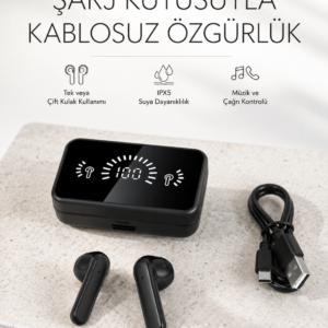 Bluetooth 5.1 Destekli bluetooth kulaklık – ANC ve Stereo Sesli