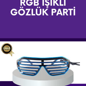 LED Işıklı Parti Gözlüğü Renkli Eğlence Aksesuarı