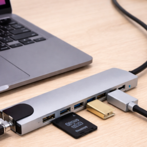 USB C Çoklu Port Adaptör HDMI USB Ethernet SD Kart Hub