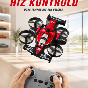 Uçan Araba Drone 4 Korumalı Pervaneli 360° Akrobatik Hareket Uzaktan Kumandalı