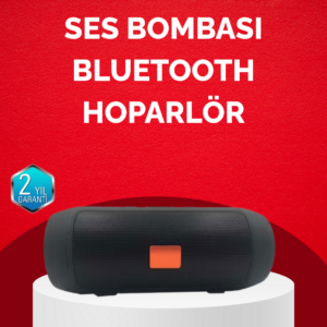 Bluetooth Hoparlör 20W Bass Güçlü Ses USB Flash AUX Destekli