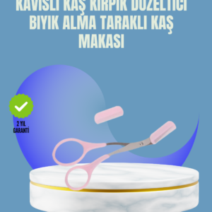 Tarak ve Fırça Başlıklı Kaş Şekillendirme Makası
