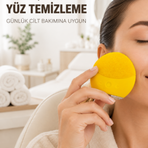 Su Geçirmez Titreşimli Yüz Temizleme Cihazı Yumuşak Silikon Cilt Bakım Fırçası