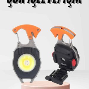 Çok İşlevli Acil Durum Işığı USB Şarjlı Cep Feneri 7 Farklı Mod