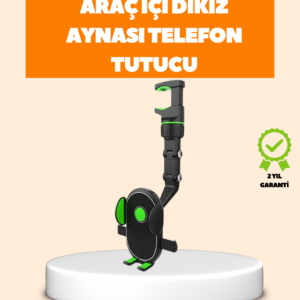 Araç İçi Dikiz Aynası Telefon Tutucu Katlanabilir ve Çok Fonksiyonlu