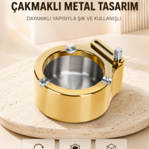 Duman ve Koku Giderici Hava Temizleyici Küllük 2 Katmanlı Filtreli