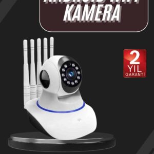 LED Aydınlatmalı 5 Antenli Motorlu 1080P Wifi Kamera Sensörlü