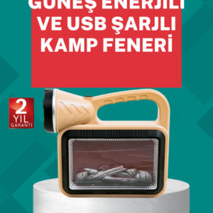 Alev Efektli Güneş Enerjili Lamba – Su Geçirmez