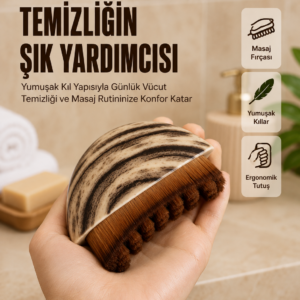 Banyo Masaj Fırçası Yumuşak Kıllı Ergonomik Vücut Temizleme Fırçası