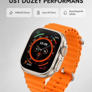 Akıllı Saat – Nabız Ölçer, Uyku Takibi, GPS, Suya Dayanıklı Tasarım