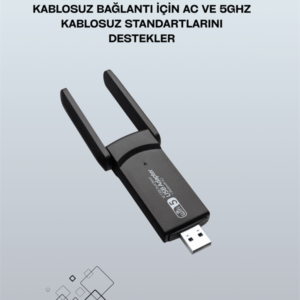 USB 3.0 Wireless Adaptör – 2.4GHz & 5GHz Destekli
