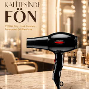2200W AC Motor Saç Kurutma Makinesi Hafif ve Dayanıklı Tasarımlı