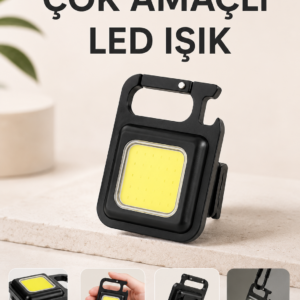 Kamp Işığı Çok Fonksiyonlu Taşınabilir Anahtarlık Kapak Açma Manyetik Özelliği