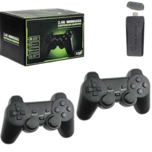 4k Game Stick Oyun Konsolu 2.4g Kablosuz Çift Kol Nostaljik Oyunlar