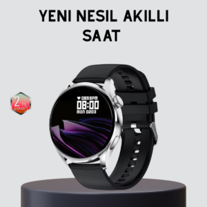 GPS’li Akıllı Saat 500 mAh Batarya Sesli Arama Bildirim Nabız Ölçer Spor Takipli