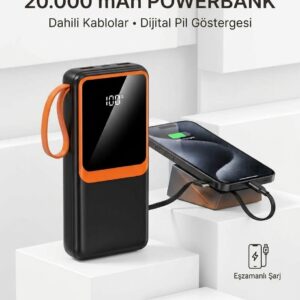 20000 mAh Yüksek Kapasiteli Powerbank