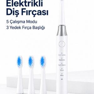 Elektrikli Diş Fırçası 3 Yedek Başlıklı