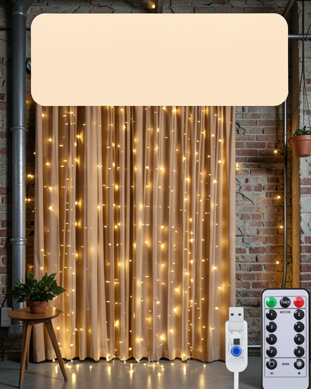 LED Perde Işık 3x3 metre UCZZZ3X3PERDELED-3