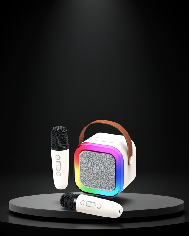 Kablosuz Karaoke Sistemi + Mikrofon 2400 mAh XUCZ2MİKROFONLUSPEAKER-2