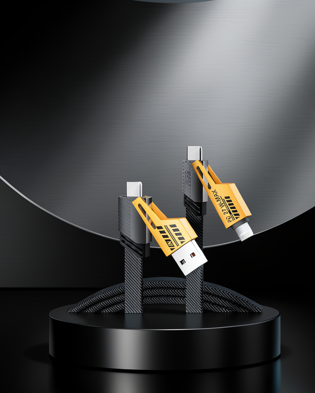 65W Hızlı Şarjlı USB-C USB-A Veri Kablosu XUCZİKİLİŞARJKABLOSU-4