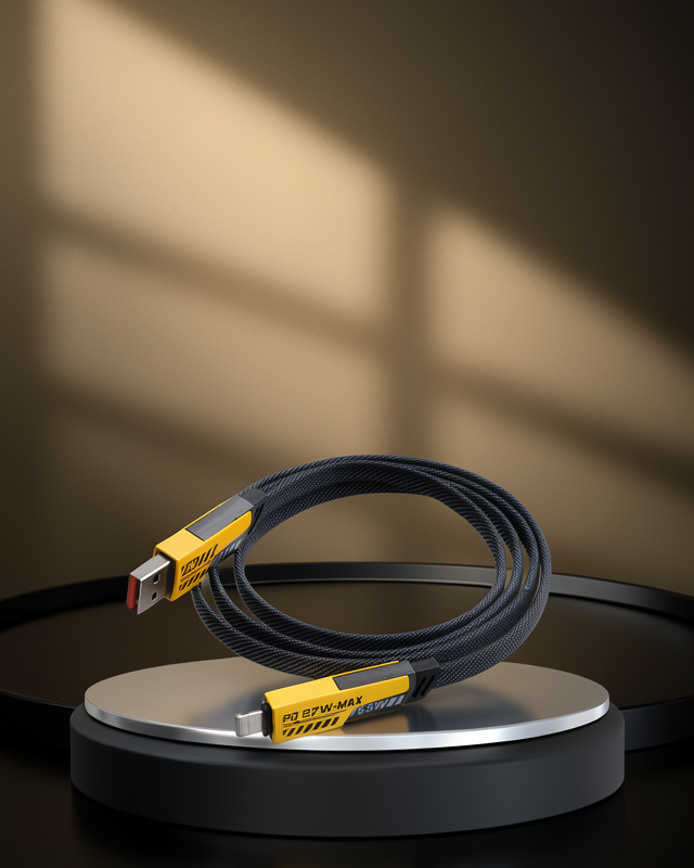 65W Örgülü USB-C USB-A Şarj Kablosu XUCZİKİLİŞARJKABLOSU
