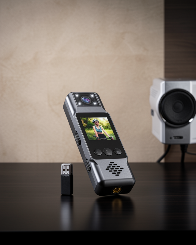 Taşınabilir Full HD Mini Kamera TFT Ekranlı XUCZL13VÜCUTKAMERASI-2